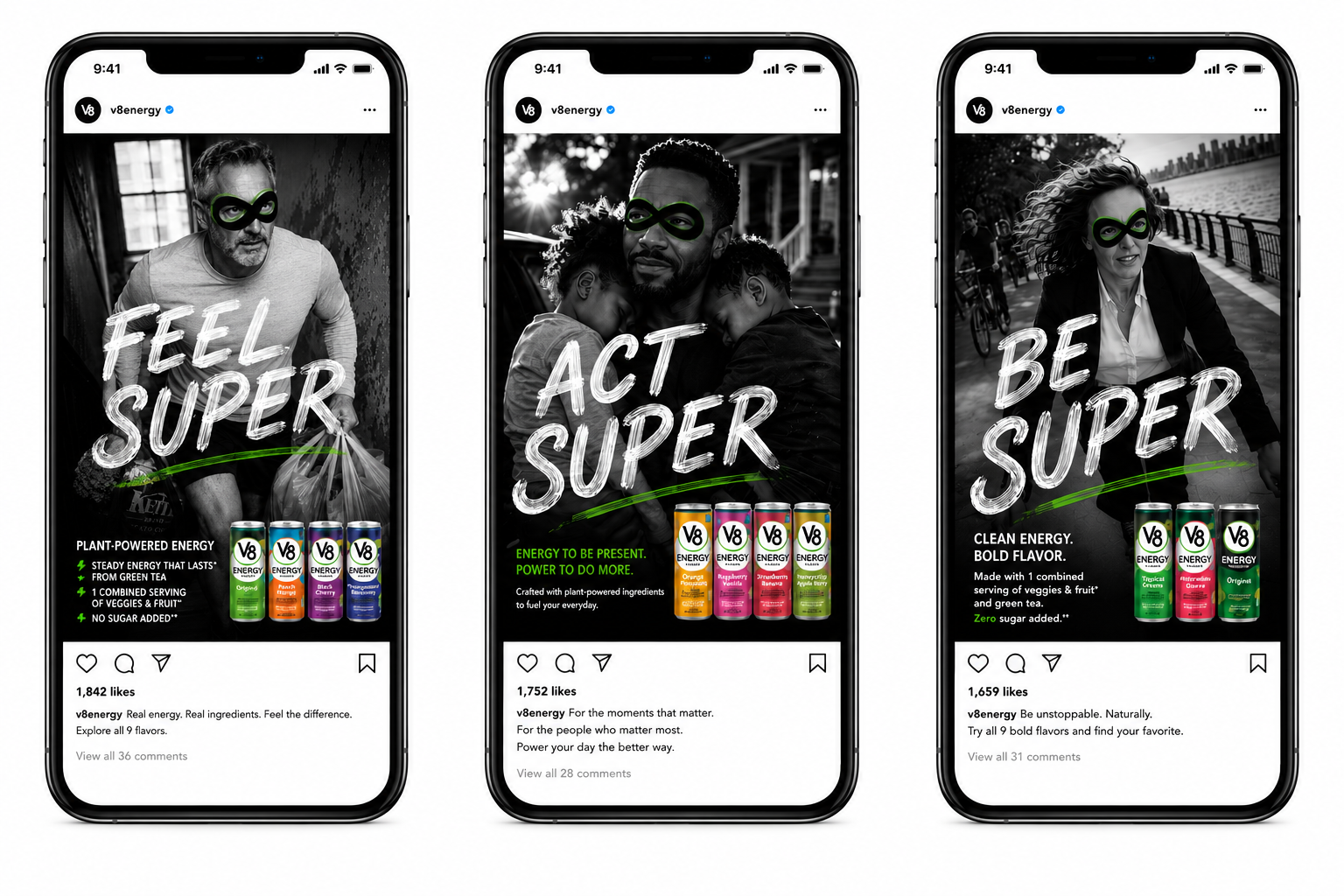 V8 Energy — social